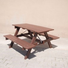 BD-OG02 Ahşap Kompozit Piknik Masası